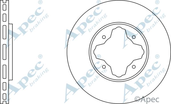 APEC BRAKING Тормозной диск DSK694